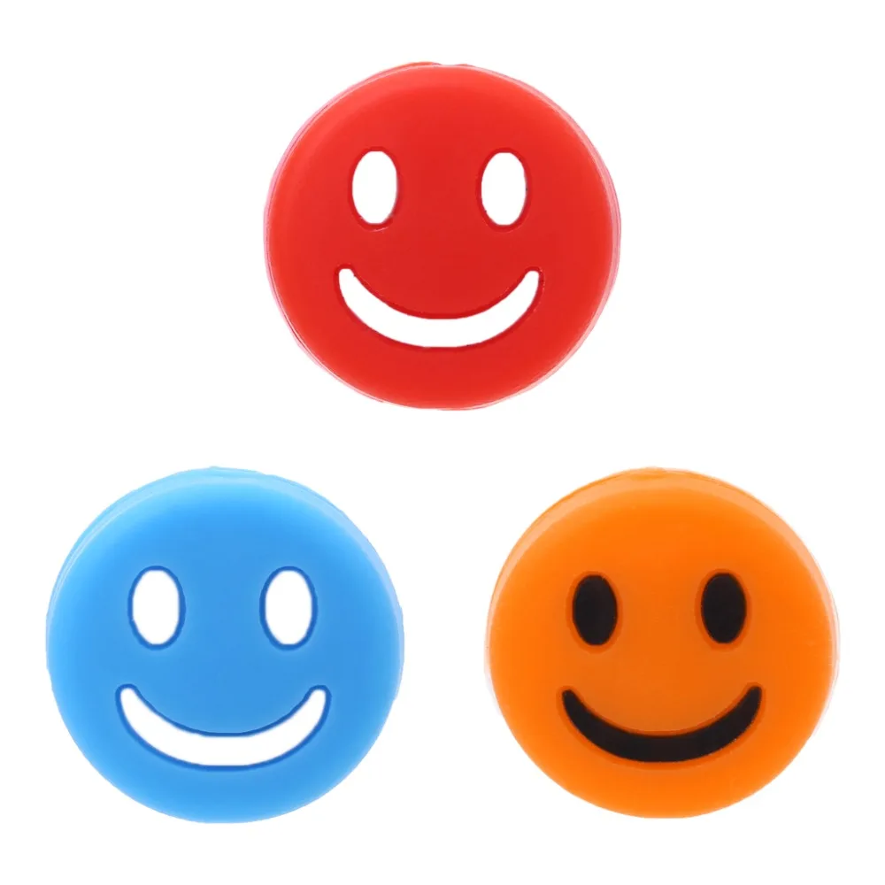 Wholesale Silicone Smile Face Tennis Racquets Vibration Absorbers Outdoor Sports Supplies
