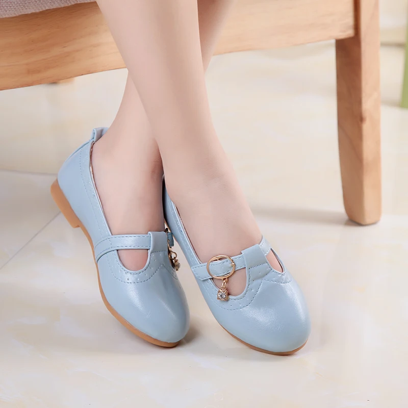 

Children Girl Shoes Spring And Autumn Girls Princess Shoes Bright Skin Leather Children'S Party Dance Shoes
