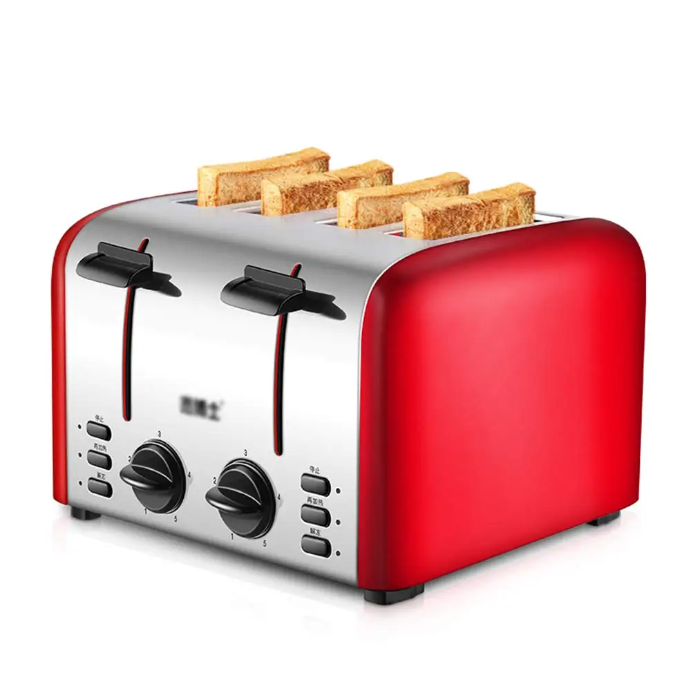 

4 sheet Home Automatic Toaster Driver Breakfast Machine Stainless Steel Heating Bread Machine 36 * 17.5 * 17.6cm Bread Machine