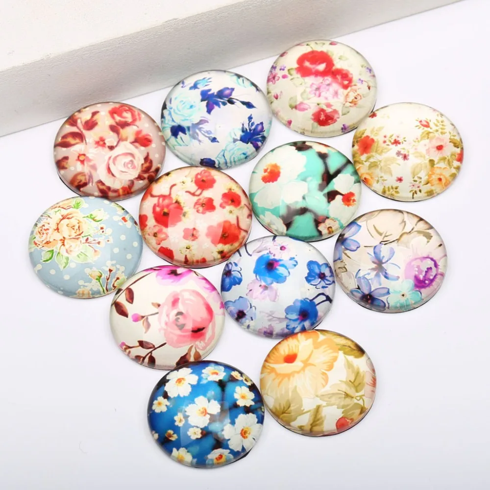 Стеклянный кабошон для украшения своими руками 12 мм 10 14 18 20 25 мм|jewelry embellishments|glass
