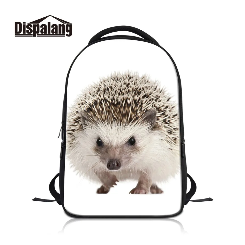 

Dispalang College Laptop Backpacks for Students Fancy Computer Canvas Bookbags School Bags Cool Cute Hedgehog Pattern Mochilas