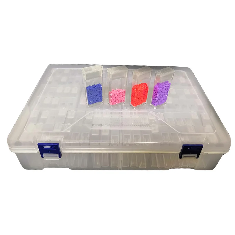 

Фотообои с 10 отделениями, независимая коробка для алмазной вышивки, искусственные бриллианты, прозрачные аксессуары для хранения