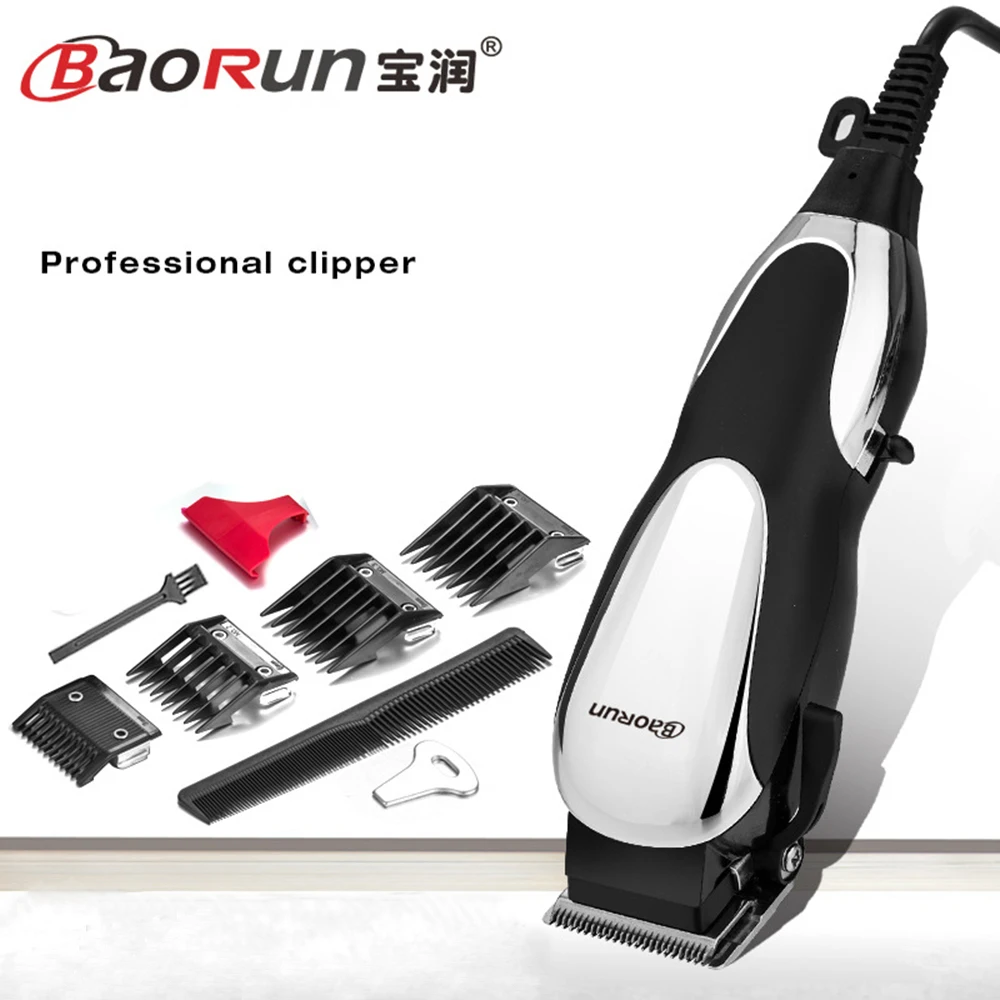

BaoRun Professional Mute Large Power Electric Clippers Family Barber salon Hair Trimmer Hair Cutting Machine with wire