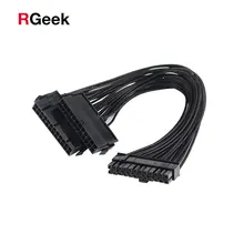 24 Pin 2-Way Cabo de Partida para Atx PSU Dual FONTE de Alimentação (30 cm) para a Mineração