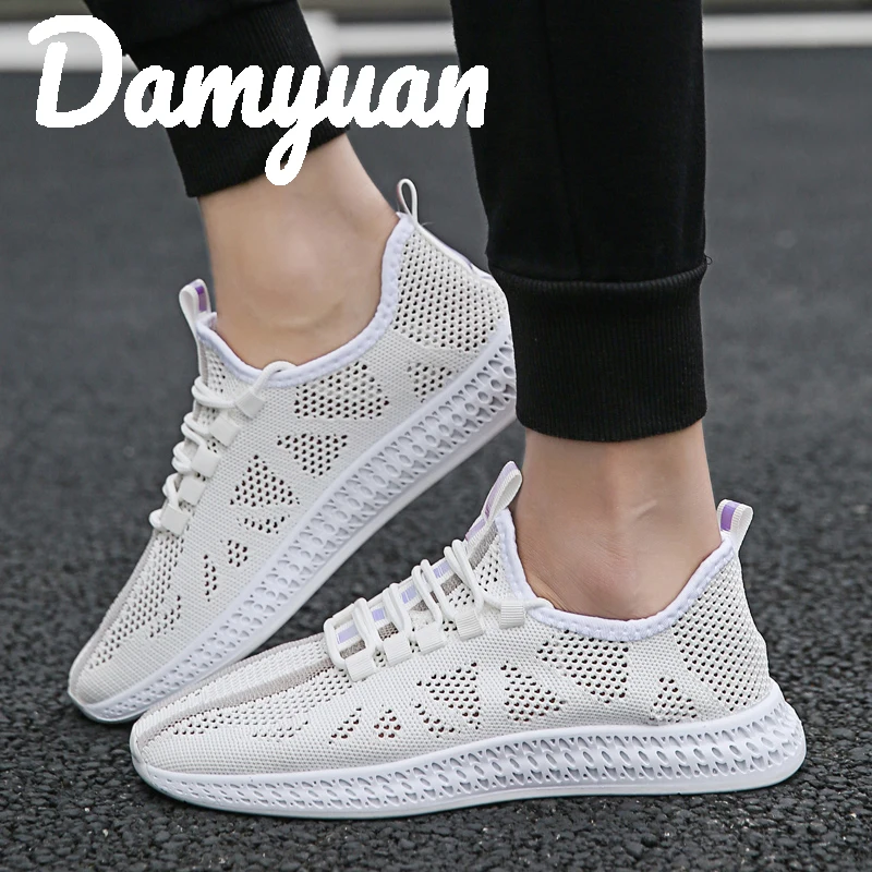 

2019 Damyuan New Fashion Men's Casual Running Sport Shoes Man Breathable Flats Sneaker Canvas Walking Casual Comfortables Shoes