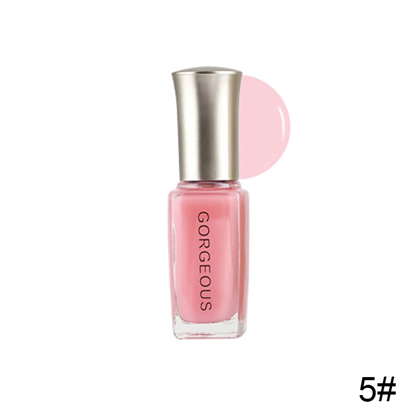 Subtransparent Nail Polish Jelly Translucent Nail Varnish Quick Dry Clear Lacquer 10ML Candy Nude Color Environmental Protection - Цвет: 5