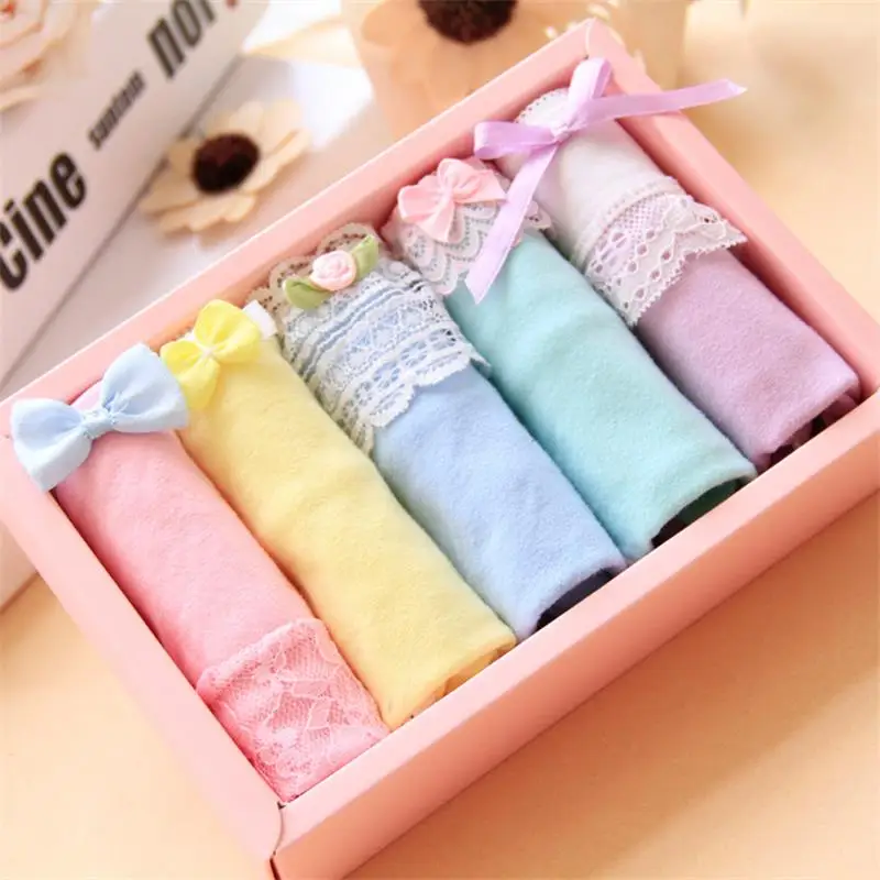 5Pcs/Lot Underwear Women Panties Cotton Panties Sexy Calcinha Bragas Mujer Printing Sexy Lingerie Soft Brief Underwear Girl Kids