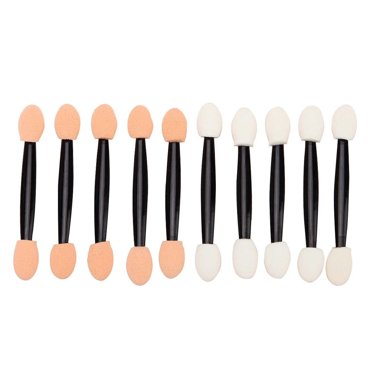 10Pcs Double End Eyeshadow Applicator Eye Shadow Sponge Brush Makeup