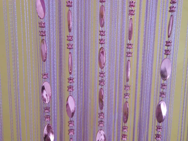 Tangpan String, большие яркие пуговицы, бахрома из бисера, занавес для двери, ширма, разделитель для окон комнаты, слепой панель с кисточками - Цвет: Фиолетовый