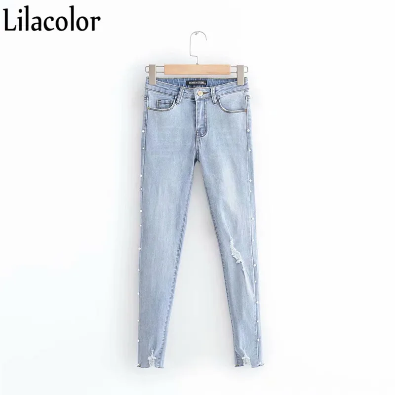 Jeans for Women Blue Jeans High Waist Jeans Female High Elastic plus size Stretch Jeans lady washed denim skinny pencil pants