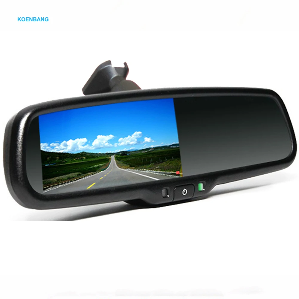 4 3 &quotTFT lcd Видео зеркало заднего вида автомобиля 1000cd/m2 монитор камера парковки