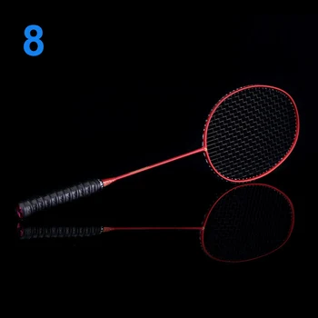 

Ultralight 6U Badminton Racket Professional Carbon Portable Free Grips Sports FK88