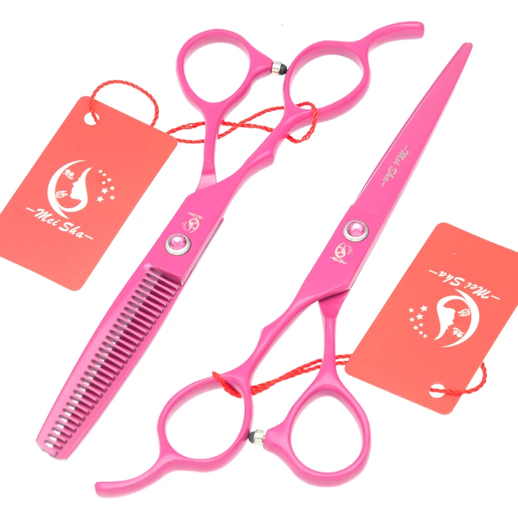 

Meisha 5.5" 6.0" Hairdressing Scissors Left Handed Hair Shears 440c Japanese Steel Cutting Scissors Thinning Tijeras Tool HA0131