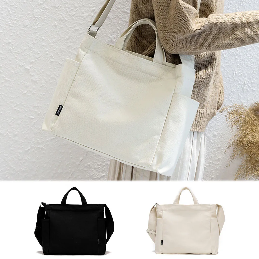 

Coneed Summer Women Fashion Canvas Messenger Bag travel student school Crossbody Bag Large-Capacity Leisure Bag 2019 Apr2 p40