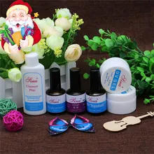 Btt-9manicure Nail Art 2 xclear Прозрачный Уф Гели + Cleanser Plus + грунтовка + Верхний Слой + Осушитель Для Маникюр Советы расширение