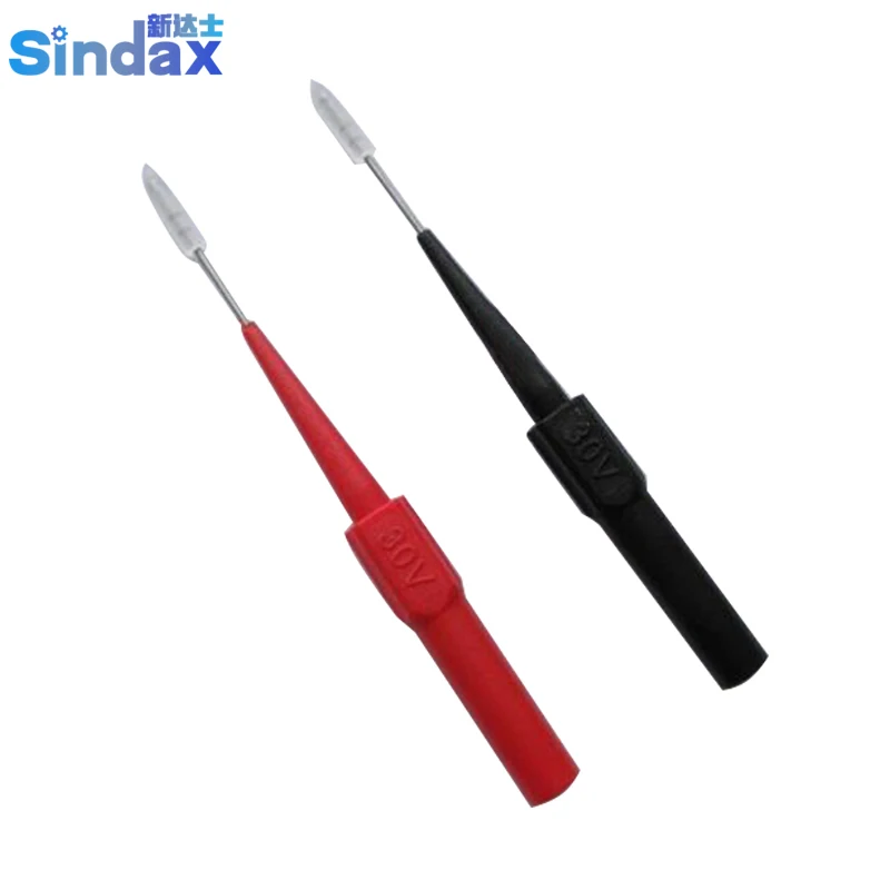 

Multimeter Test Pin 0.8mm With 4mm Female Banana Connector Piercing Needle Non-Destructive Test Probe for TL224 2PCS/Set