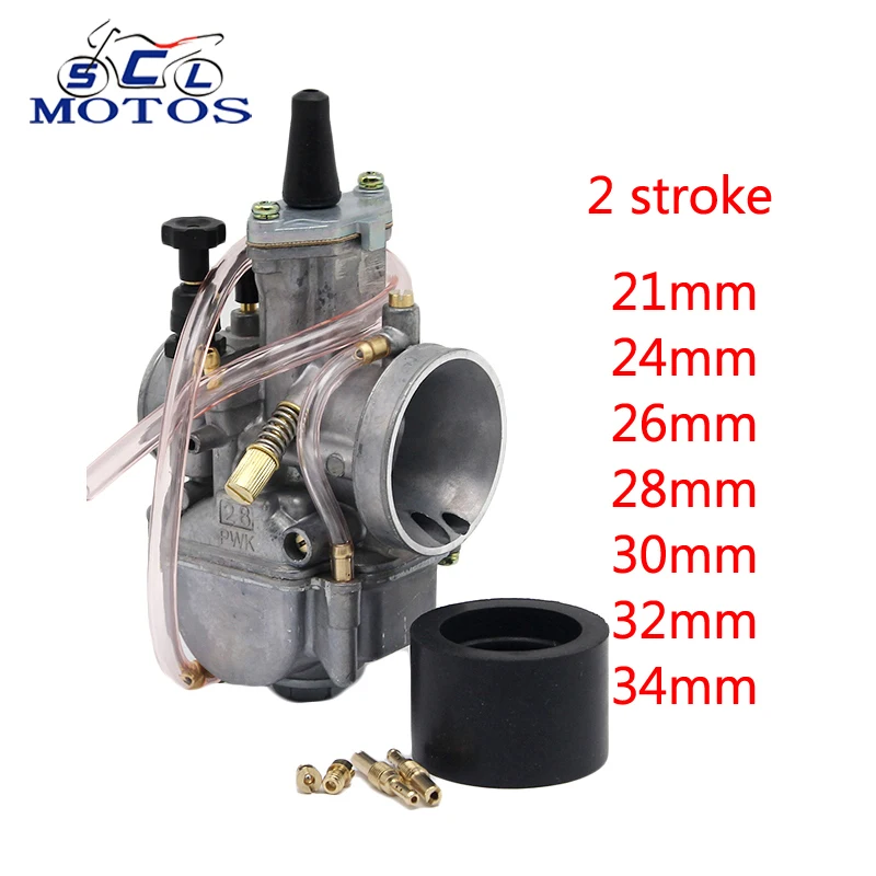 Мотоциклетный карбюратор PWK sclmoto 21 22 26 28 30 32 34 мм Карбюратор Carb с Power Jet Fit 2 тактный
