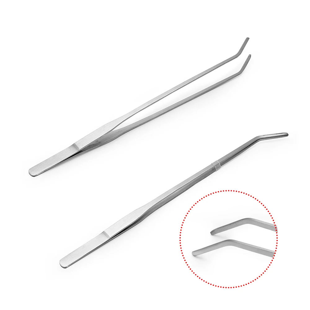 

1PC Practical & High Quality Length b27cm Aquarium Tool Live Curve Plant Scissors Stainless Steel plant Tweezers