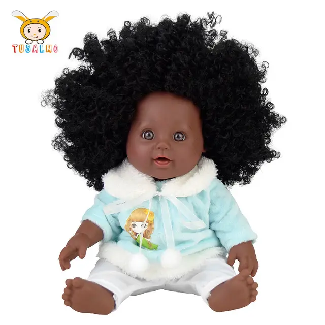 30 pieces/lot wholesale dropship African 12inch bebek black afro baby
