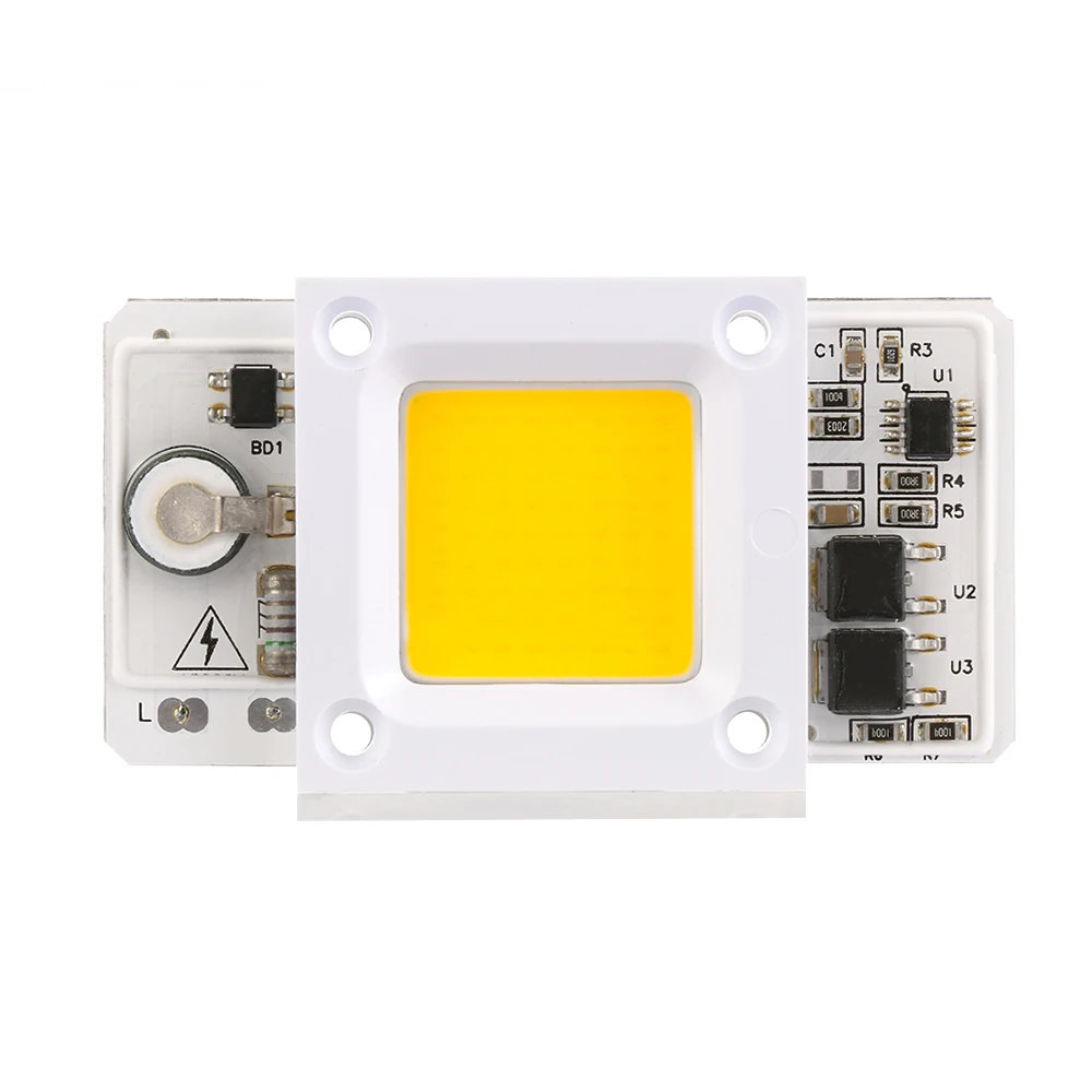 

1PC High Pressure LED COB Lamp Chip Input Smart IC Driver Light DIY Spotlight Floodlight Flip Bulb
