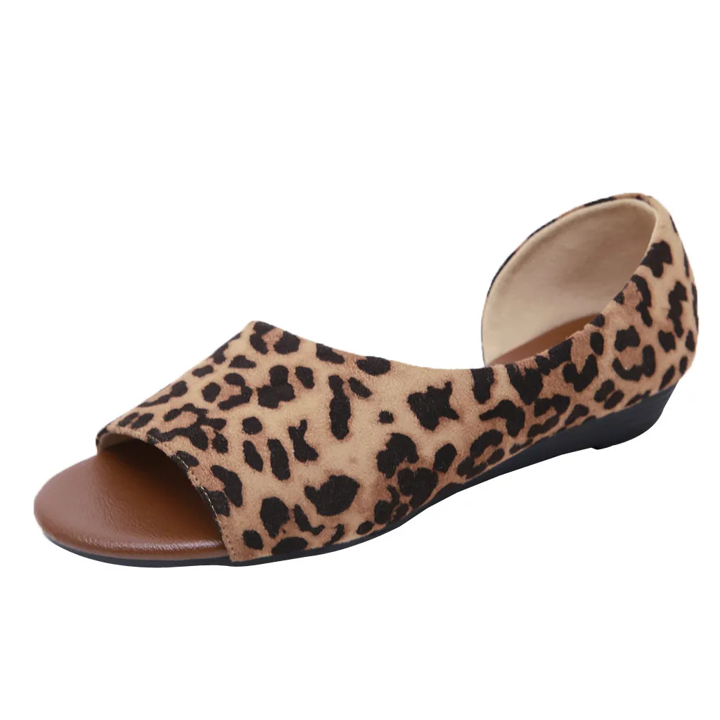 

Women's Sandals Beach Shoes Fish Mouth Wedges Sandals Flat Peep Toe Slip-on Shoe new Spring Leisure Solid Color Sandal Apr 9