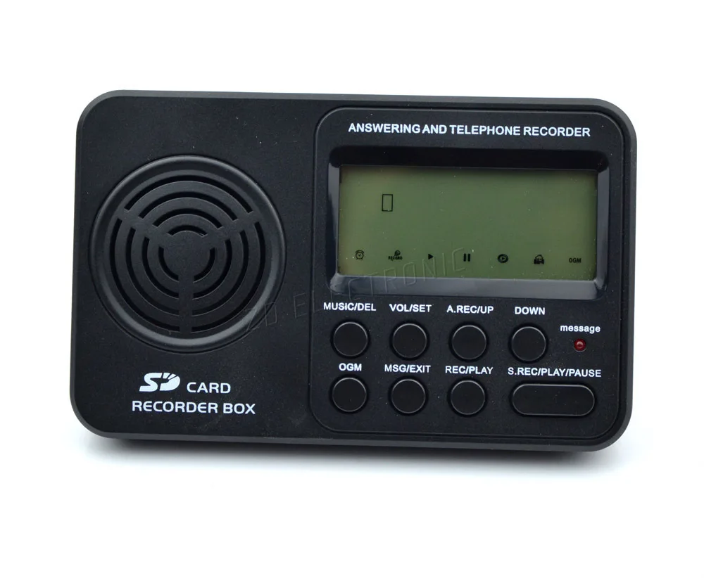Answering and Telephone Recorder Voice Record Standalone Phone Logger Auto Answer Machine on