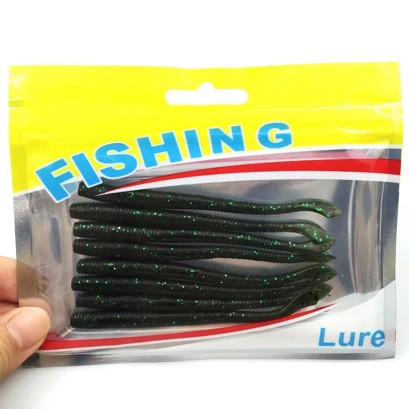 8pc Lure Silicone Lures For Fishing 95mm2g Soft Bait Worms Fake Artificial Baits Carp Cheap Swimbait Tackle Sea Bass Fish Shad (10)