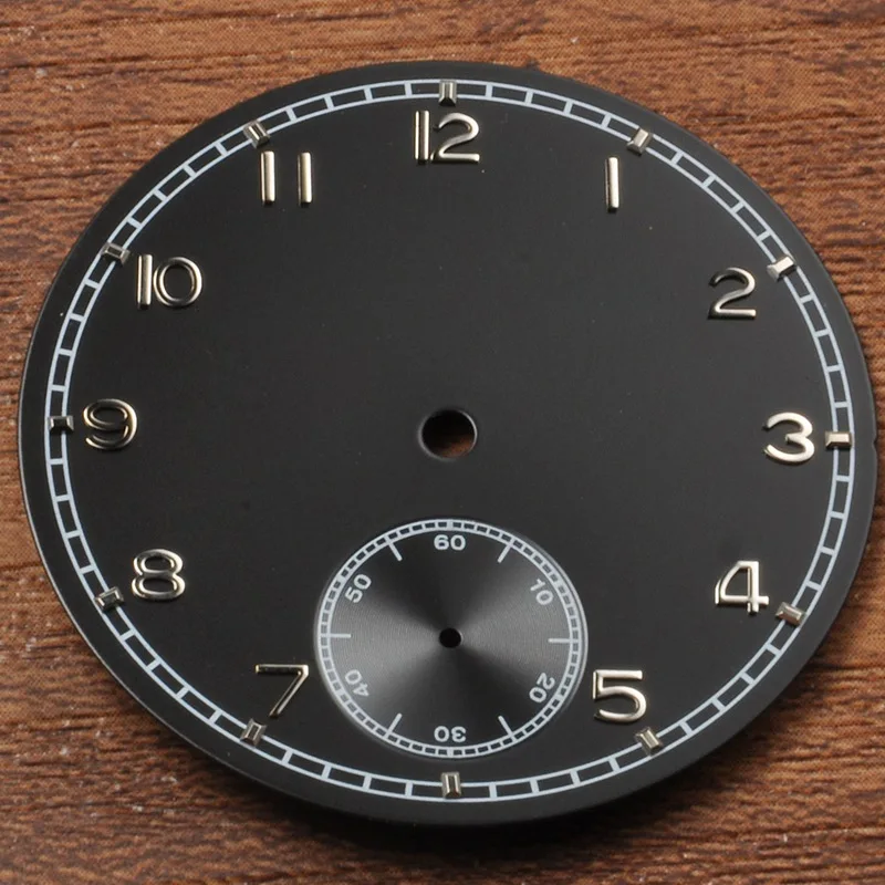 

Watch Parts, 38.9mm Black Sterile Watch Dial Fit for ETA 6498 Seagull ST3620 Movement CD38.9BBW