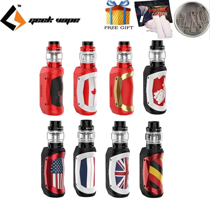 

Christmas Geekvape Aegis mini 80W kit 2200mAh Battery 5.5ml Cerberus tank Super Mesh X2 Coil VS E Cigarette Aegis Legend Vape