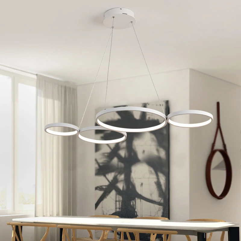 NEO Brillo Blanco/Negro Minimalismo Moderno Luces Colgantes para Comedor Cocina Sala de estar Colgando Suspensión Lámpara Colgante - 3