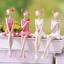 2 pçs belo anjo resina artesanato estatuetas de fadas casamento decoração para casa diy ornamento pixie fada estatueta em miniatura dollhouse