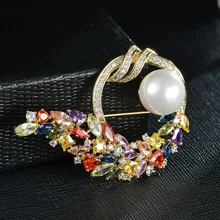 Красные Деревья модные хрустальные броши и булавки ювелирные изделия для женщин подарок на день рождения высокое качество коробка посылка