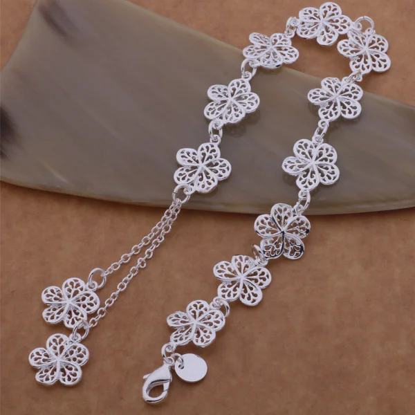 Браслет из серебра аn121 модные ювелирные изделия всех пяти цветов оптом|jewelry