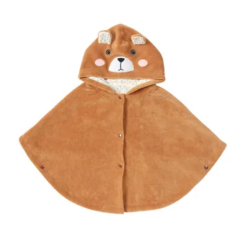 

Baby Bear Clothes Coat Cute Cartoon Infant Cloak Winter Thicken Warm Hooded Outwear