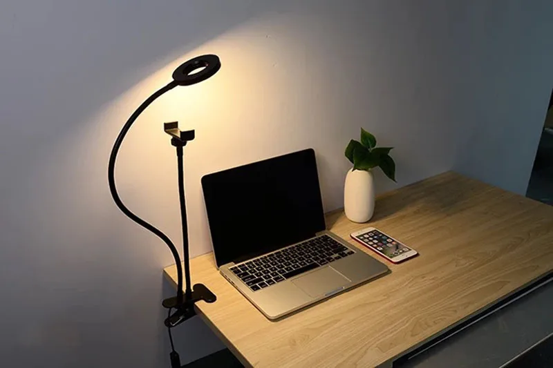 Светодиодный светильник-Настольная лампа для помещений, светильник с USB зажимом, светодиодный светильник для чтения, прикроватный светильник для студентов