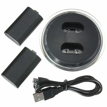 

Dual Charging Dock Station Controller Rechargeable Battery for Xbox One Handle ND998