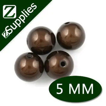 

5mm Deep Coffee Round Miracle Beads,perle magique,Acrylic wholesale for 2013 hot Trend