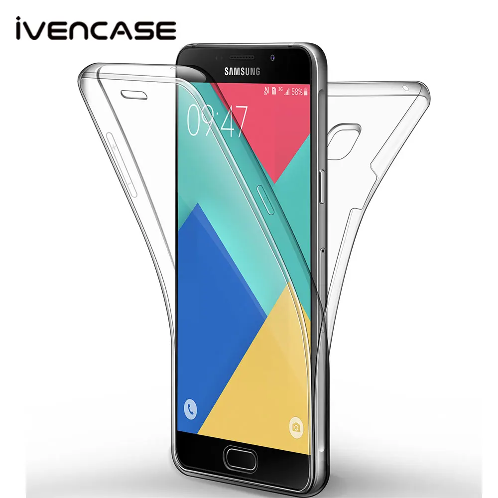 Ivencase Телефон чехол для Samsung Galaxy A3 A5 A7 2016 2017 Чехол тонкий Ясно Мягкие TPU прозрачный