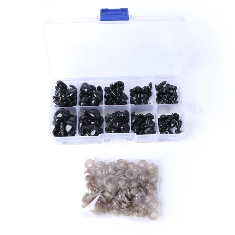 

100Pcs/1Bag Plastic Safety Triangle Nose Doll Plush Toys Stuffed Animals Making DIY-m15
