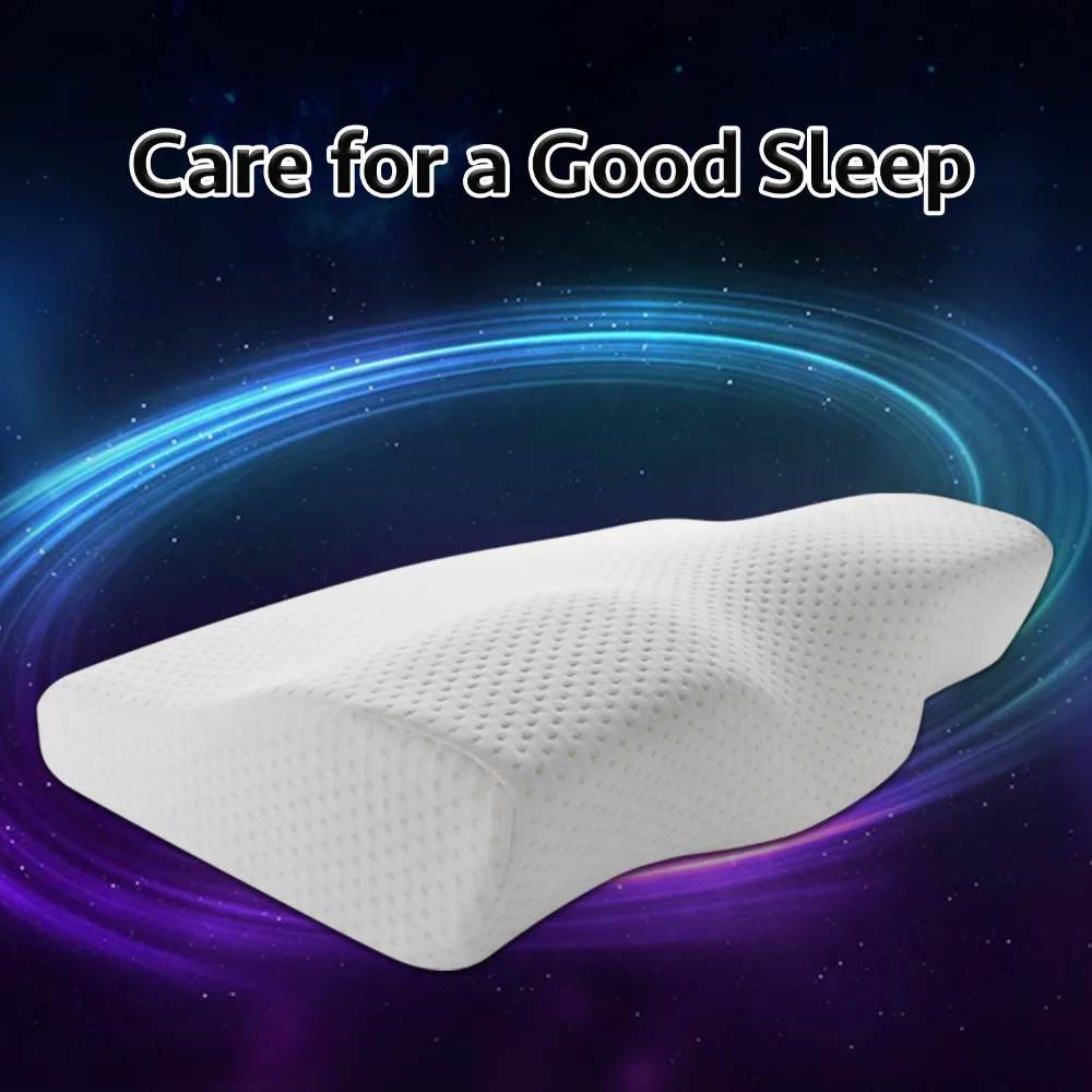 YR Memory Foam Pillow For Sleep Cervical Pillows Butterfly Shaped Memory Pillows Relax The Cervical Spine Adult Slow Rebound - Image 2