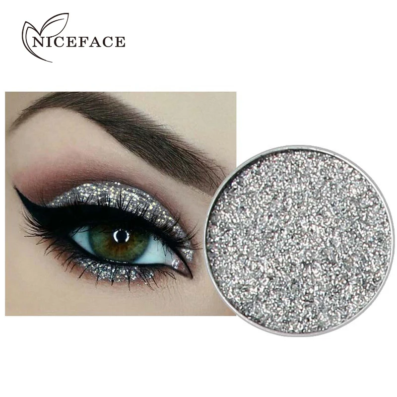Niceface фирменные мерцающие тени для век палитра водостойких пигментов белые
