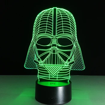 

3D DECOR MOVIE Star Wars Darth Vader Night Light 3D Mood Lamp Novelty Bulbing Light Best Gift for Kids