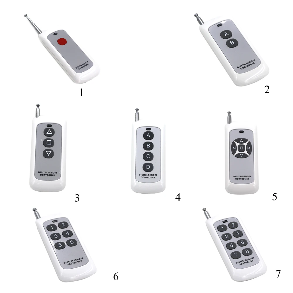 

1CH 2CH 3CH 4CH 5CH 6CH 8CH Transmitter Wireless Remote Fixed Code Soldering PT2262 2260 Remote Control Switch