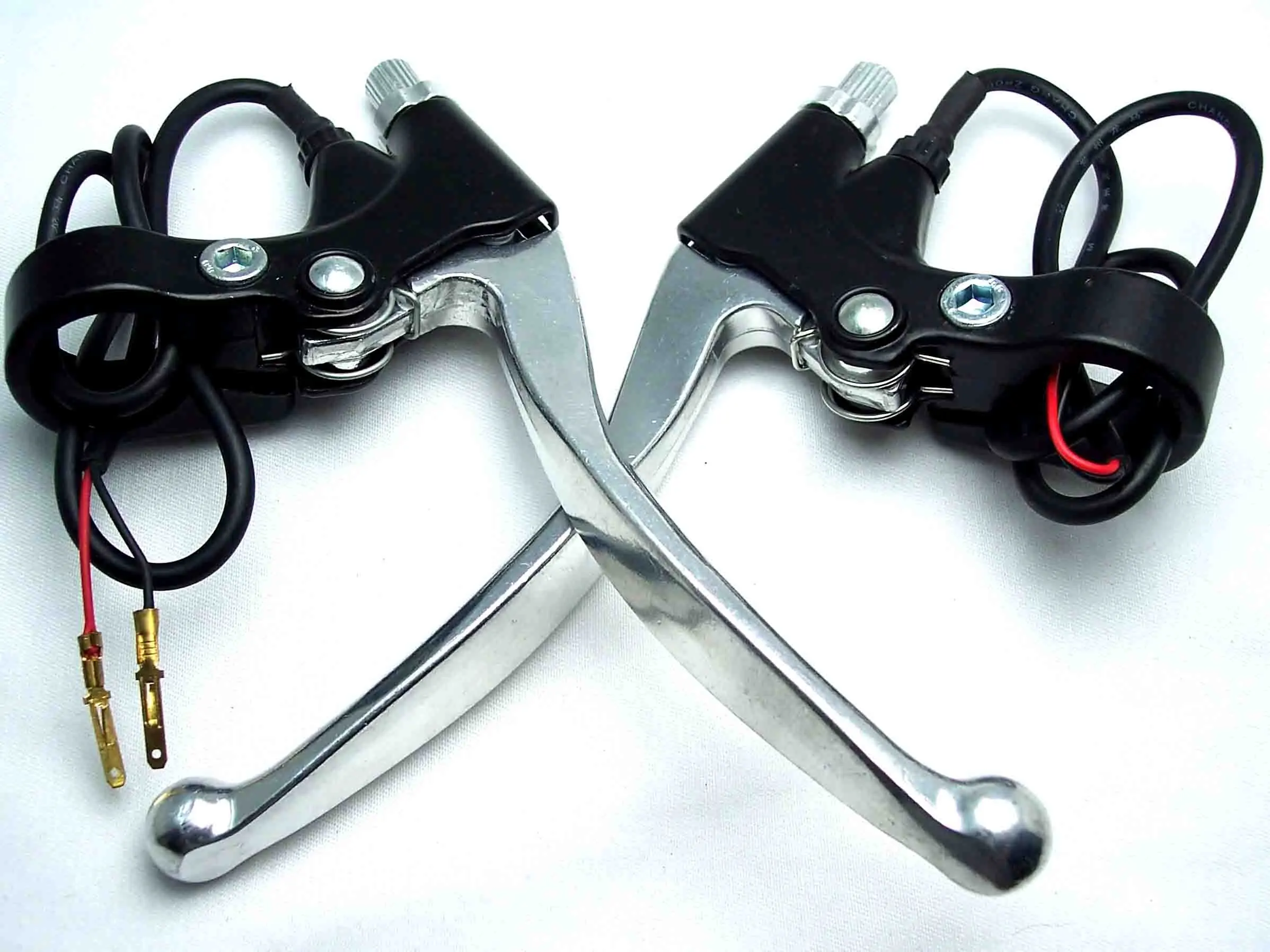 Aluminium 1 pair Brake Lever For Electric Bike Scooterin Levers, Ropes