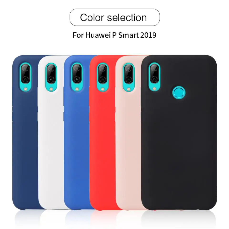 For Huawei P Smart (2019) Case Cute Slim Solid TPU Soft Back Shell Mobile Phone Protection Cover |