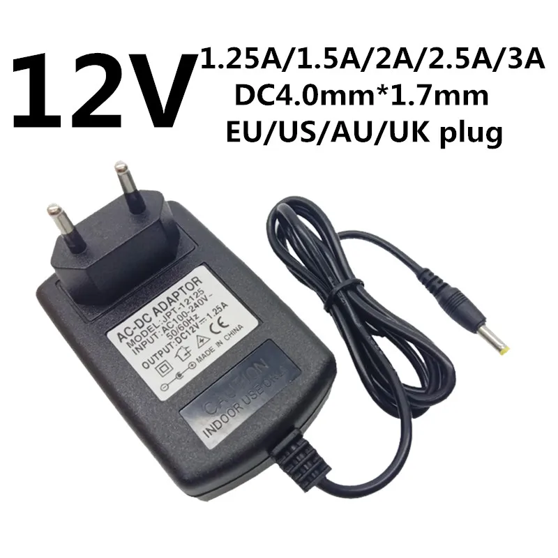 12VDC 2A Power Supply Power Adapter Connector 3.5mmx1.35mm US Plug