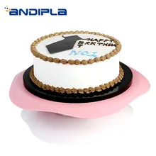 Многофункциональная вращающаяся пластмассовая подставка для кексов вращающаяся пластина с бесшумным замком Инструменты для выпечки Декор