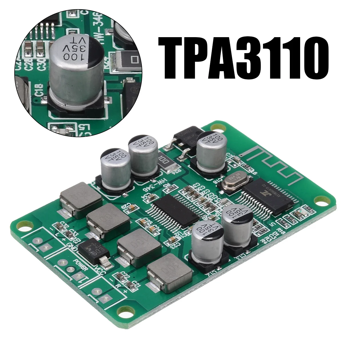 TPA3110 динамик усилитель платы двухканальный 2x15 Вт Bluetooth аудио усилитель мощности плата для bluetooth-динамика