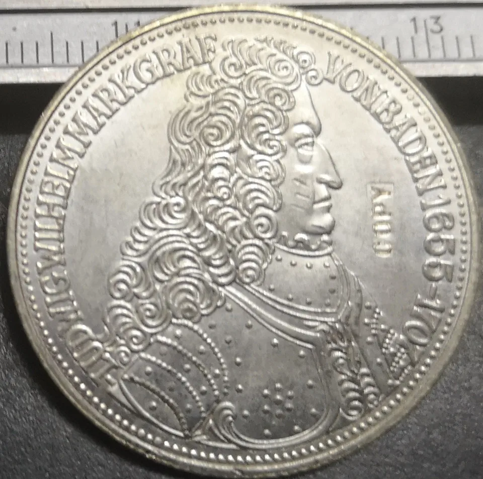 1955 Германия-ФРГ 5 немецкая марка Посеребренная копия монеты