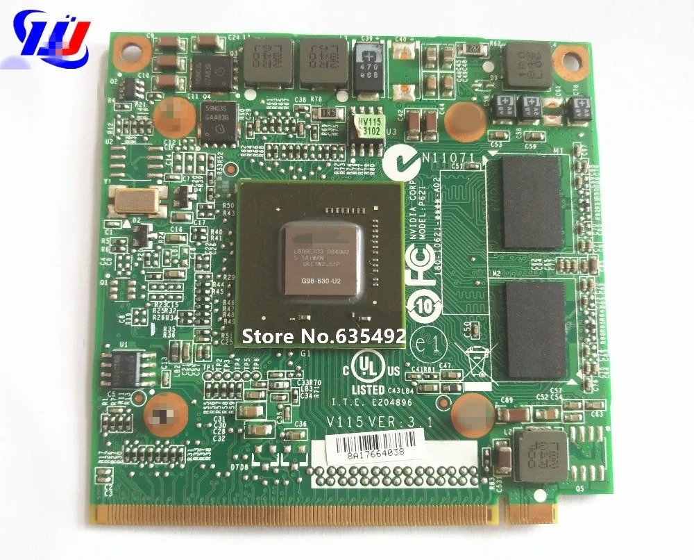 Для Ace r Aspire 5520G 4630G 6930G 7720G 7730G ноутбук n Vidia GeForce 9300M GS 256MB G98-630-U2 DDR2 MXM II графическая видеокарта